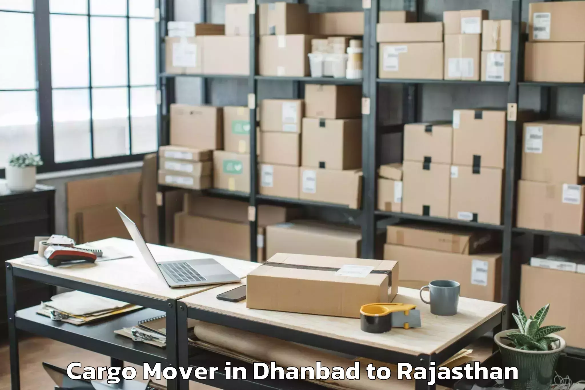 Book Dhanbad to Shrimadhopur Cargo Mover Online